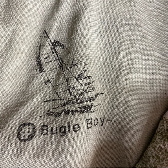 Vintage 90s Bugle Boy Hawaiian Shirt Mens Size L Green Aloha Tropical Beach - Picture 3 of 8